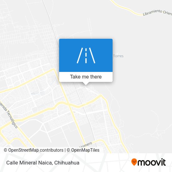 Calle Mineral Naica map