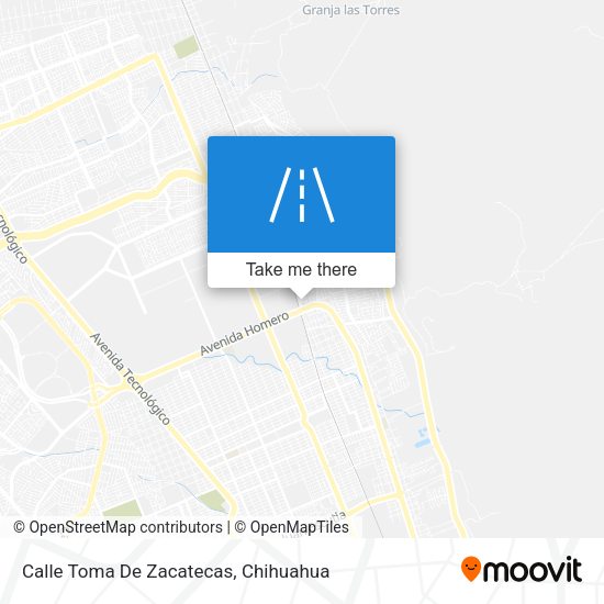 Calle Toma De Zacatecas map