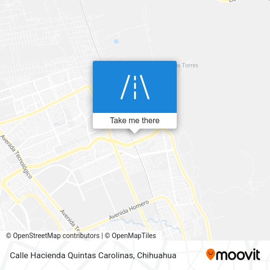 Calle Hacienda Quintas Carolinas map