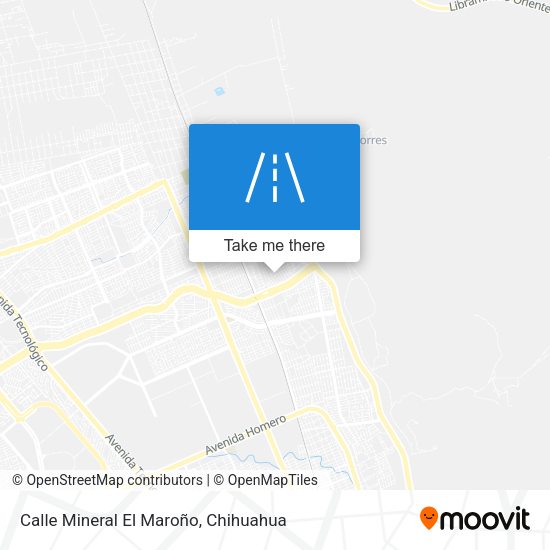 Mapa de Calle Mineral El Maroño