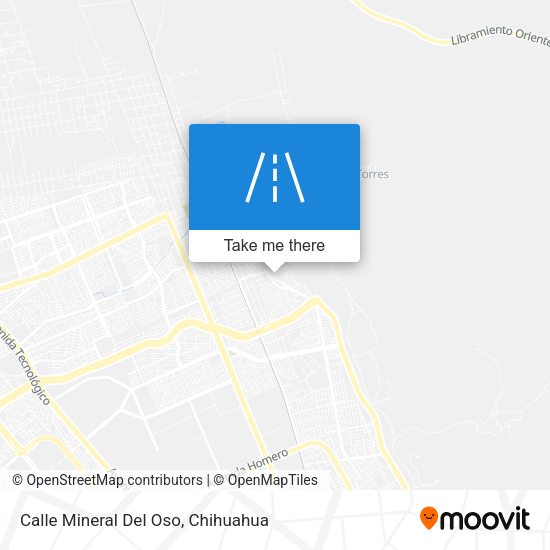 Mapa de Calle Mineral Del Oso
