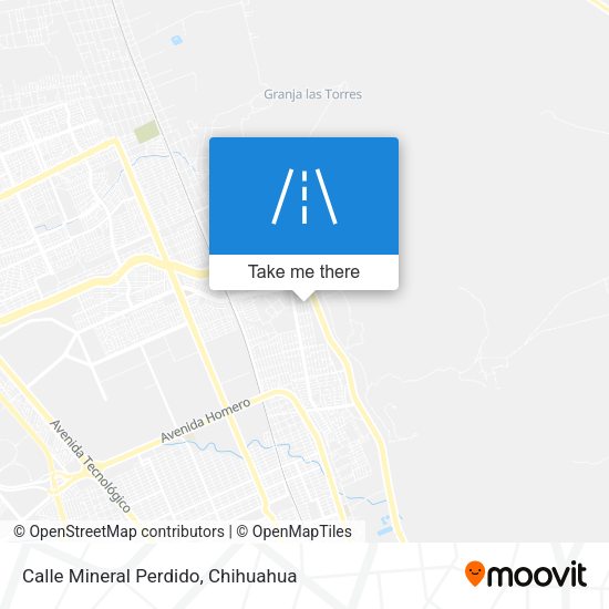 Mapa de Calle Mineral Perdido