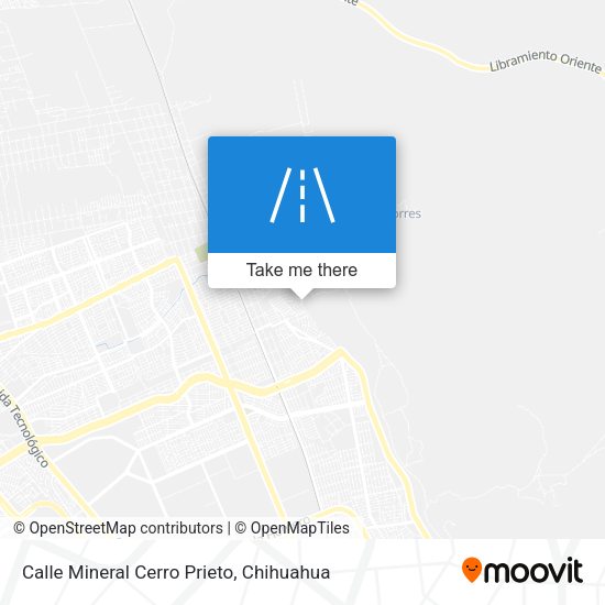 Calle Mineral Cerro Prieto map