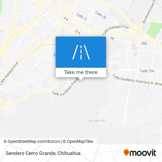 Sendero Cerro Grande map