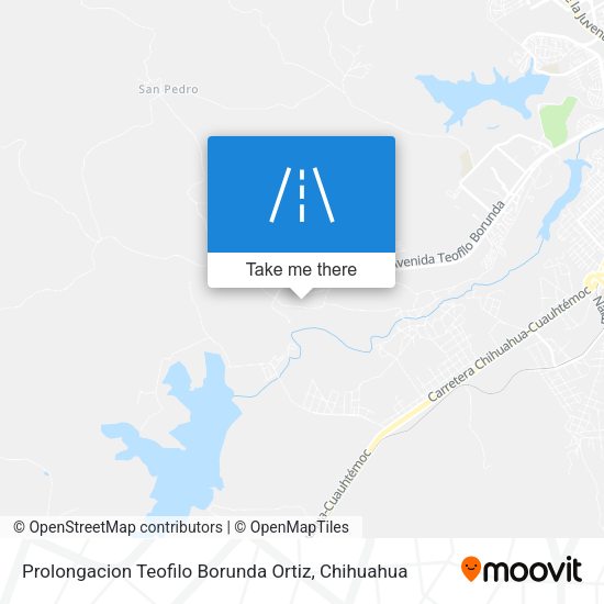 Prolongacion Teofilo Borunda Ortiz map