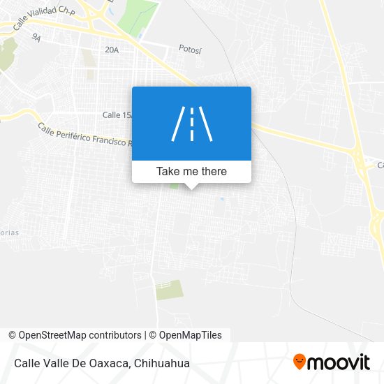 Calle Valle De Oaxaca map
