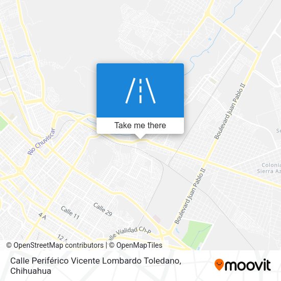 Mapa de Calle Periférico Vicente Lombardo Toledano
