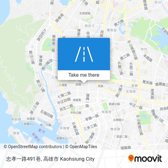 忠孝一路491巷 map