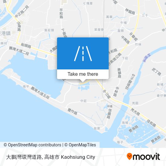 大鵬灣環灣道路地圖