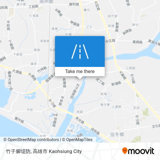 竹子腳堤防 map