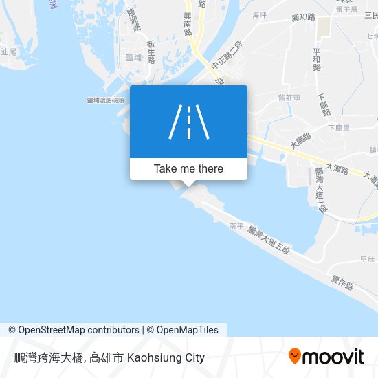 鵬灣跨海大橋地圖