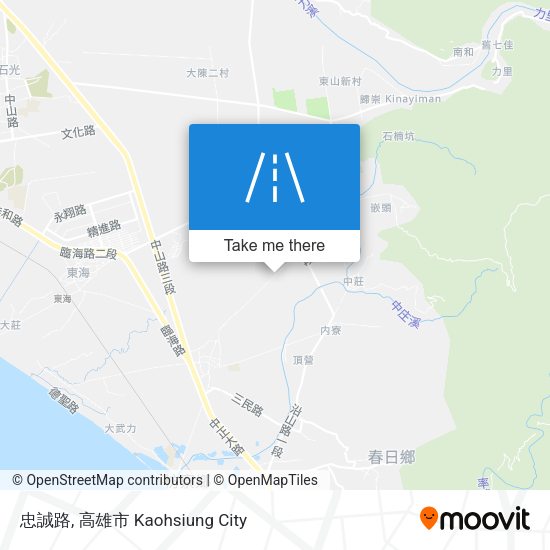 忠誠路地圖