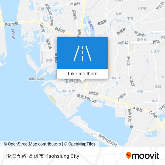 沿海五路 map