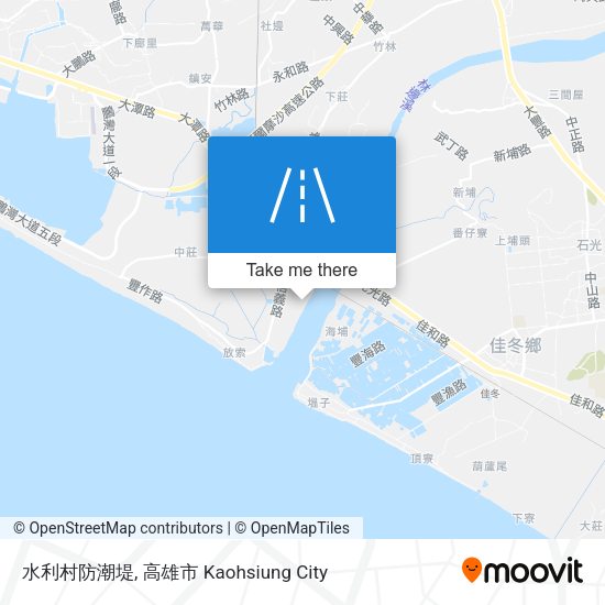 水利村防潮堤 map