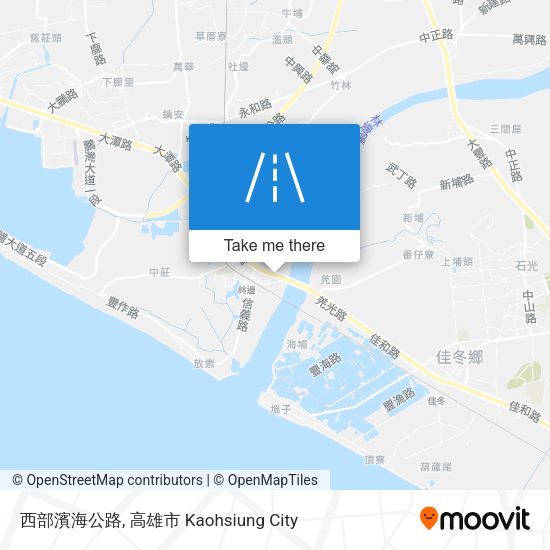 西部濱海公路 map