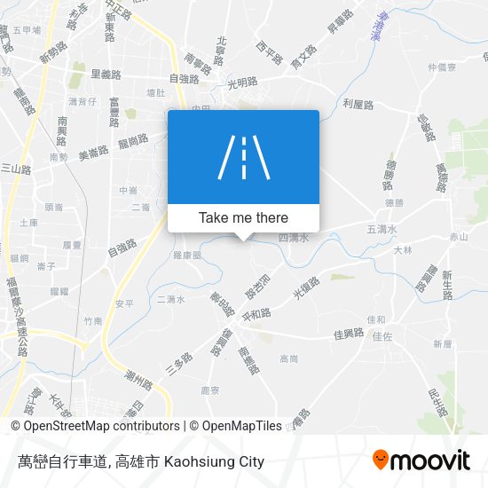 萬巒自行車道地圖