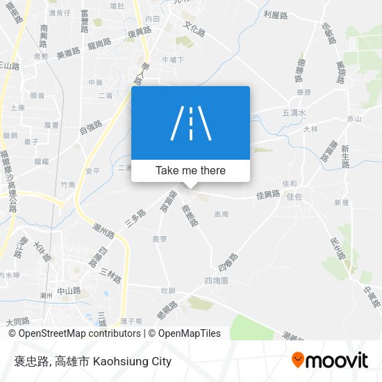 褒忠路 map