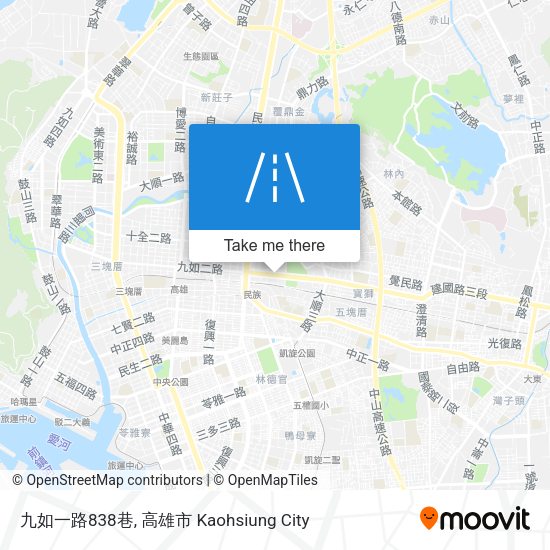 九如一路838巷地圖