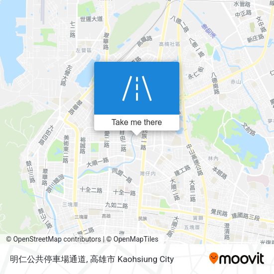 明仁公共停車場通道 map