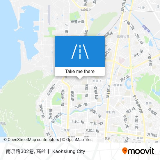 南屏路302巷地圖