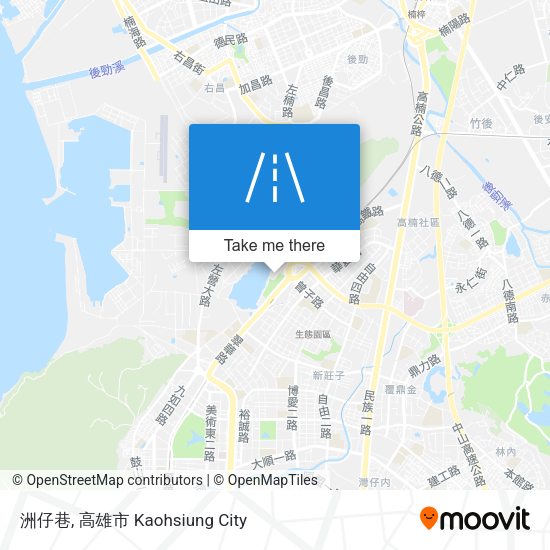洲仔巷地圖