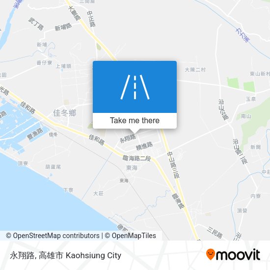 永翔路地圖