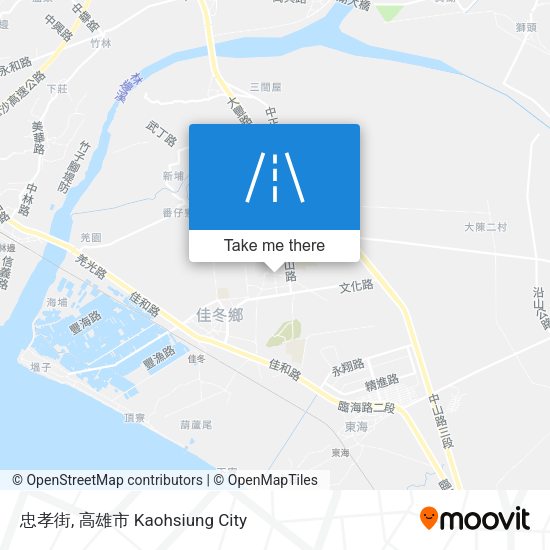 忠孝街 map