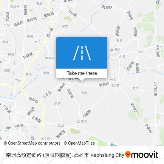 南迴高預定道路-(無限期擱置) map