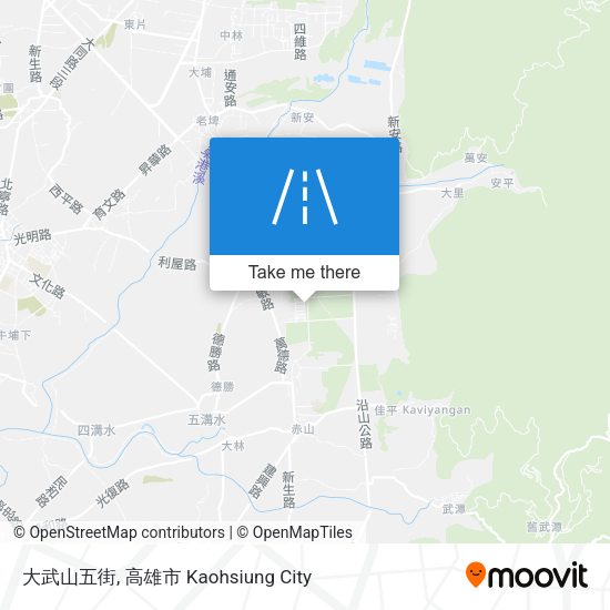 大武山五街地圖