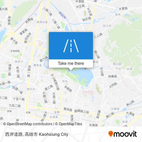 西岸道路 map