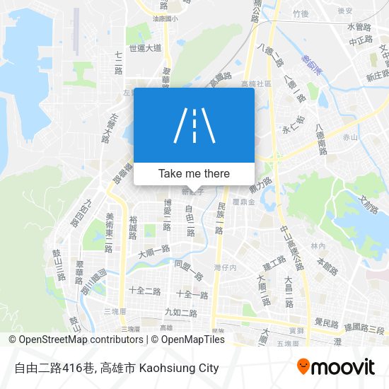自由二路416巷 map