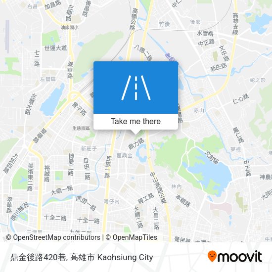 鼎金後路420巷 map