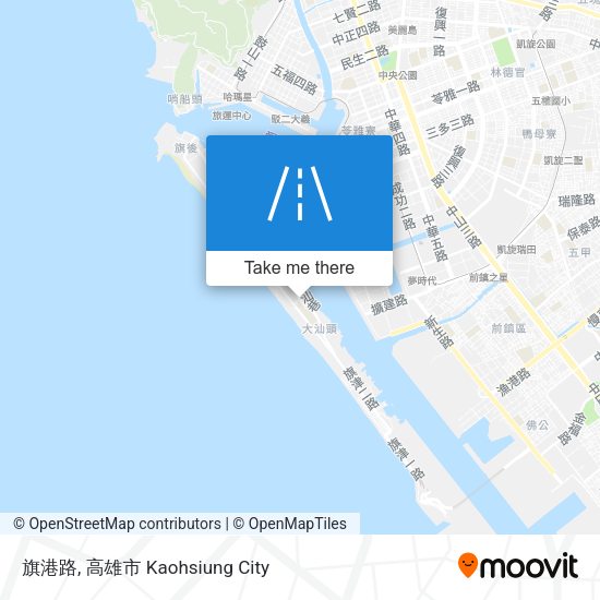 旗港路 map