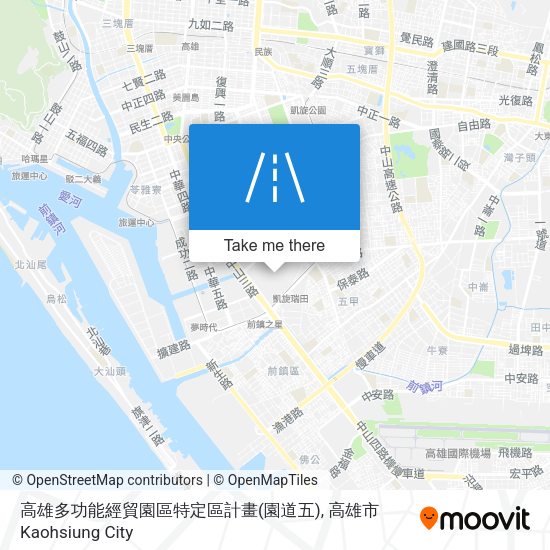 高雄多功能經貿園區特定區計畫(園道五)地圖