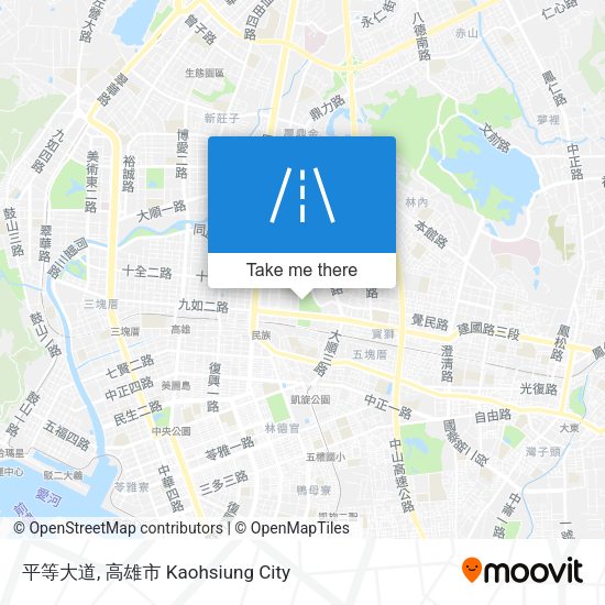 平等大道 map