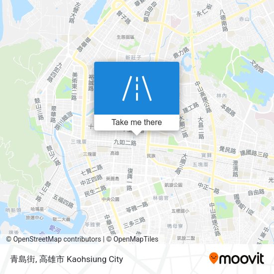 青島街 map