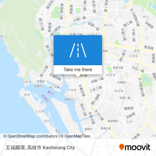 五福圓環地圖