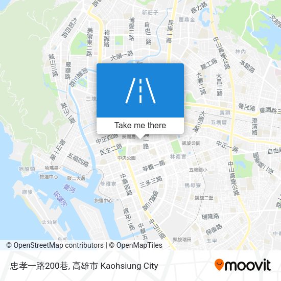 忠孝一路200巷 map