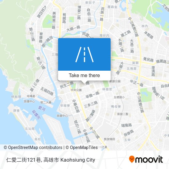 仁愛二街121巷地圖