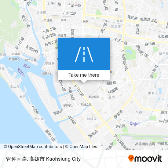 管仲南路 map