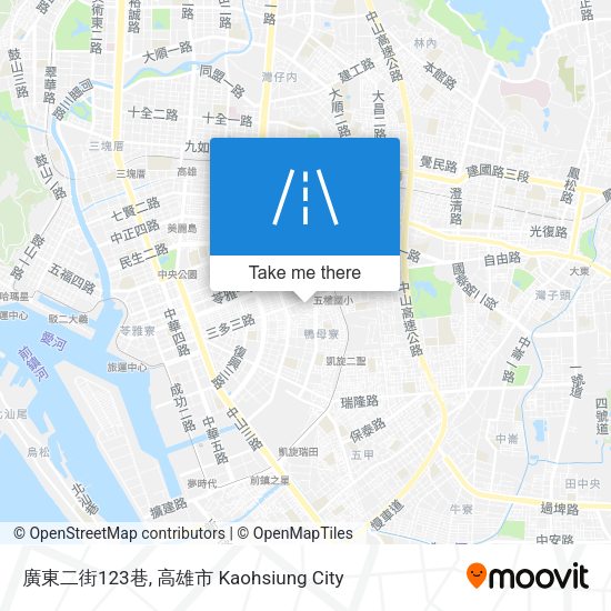 廣東二街123巷地圖