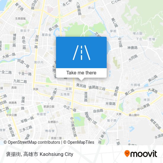褒揚街 map