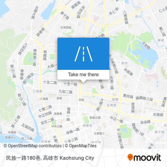 民族一路180巷地圖