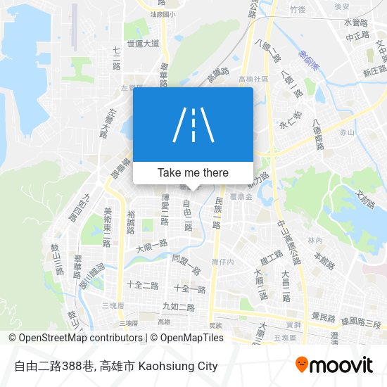 自由二路388巷地圖