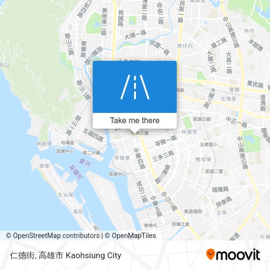 仁德街 map