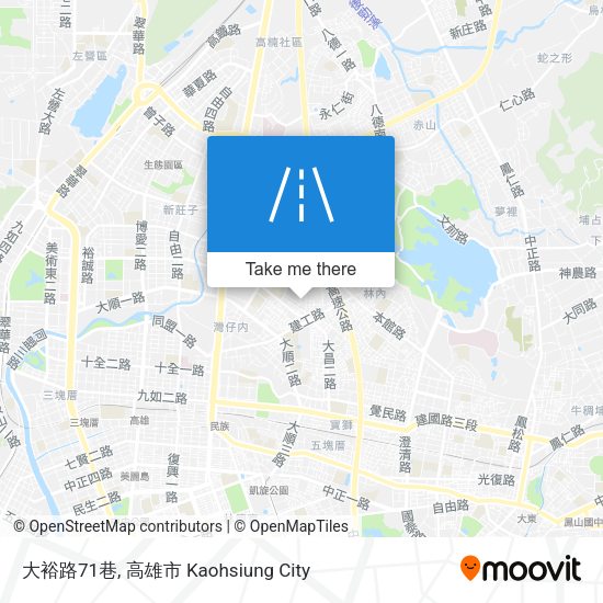 大裕路71巷地圖
