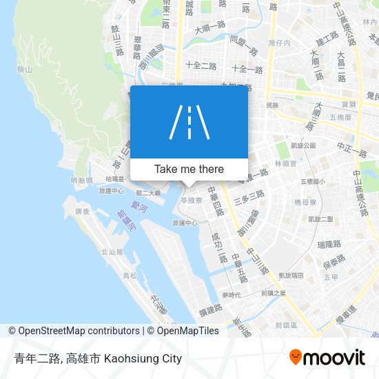青年二路 map