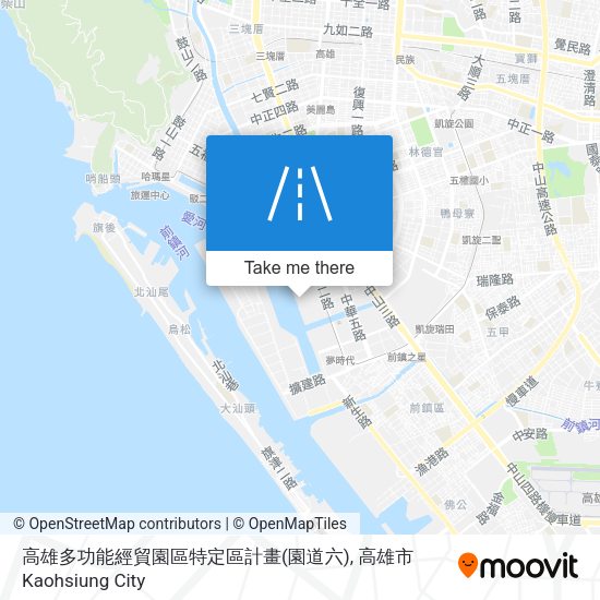 高雄多功能經貿園區特定區計畫(園道六)地圖