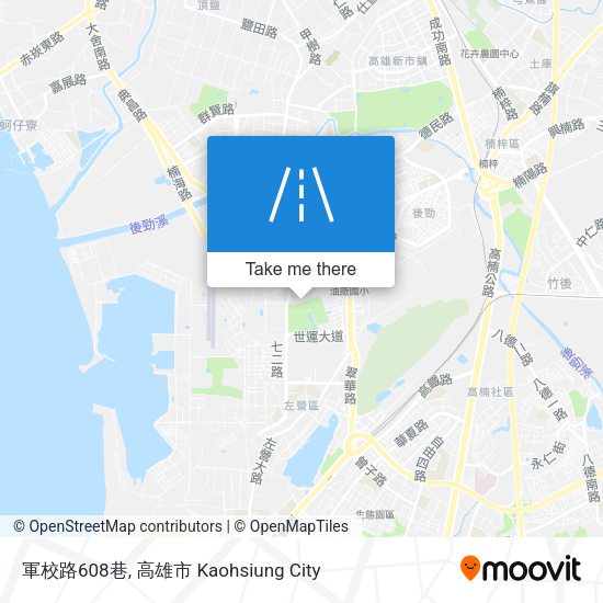 軍校路608巷 map
