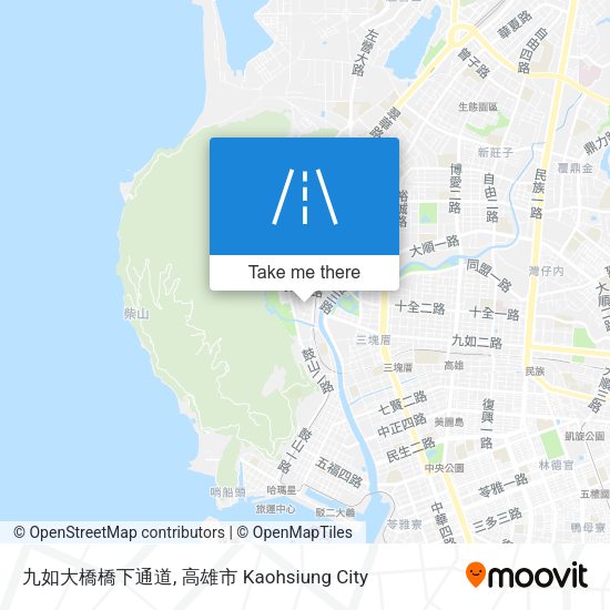 九如大橋橋下通道 map